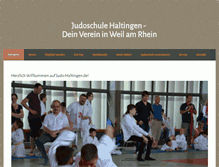 Tablet Screenshot of judo-haltingen.de